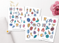 Preview: Halloween buntes Sticker Set